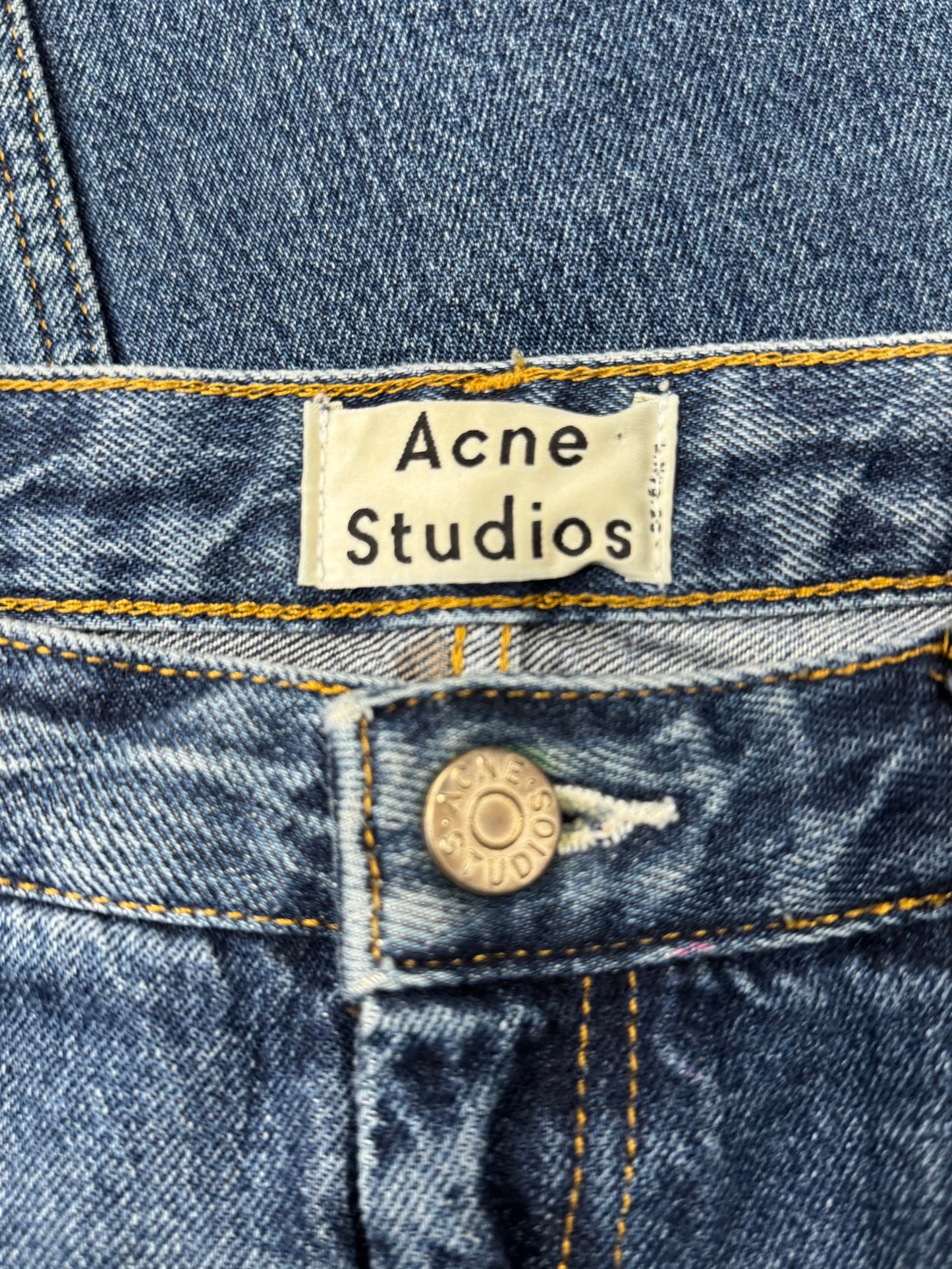 Acne Studios Straight Leg Blue Denim
