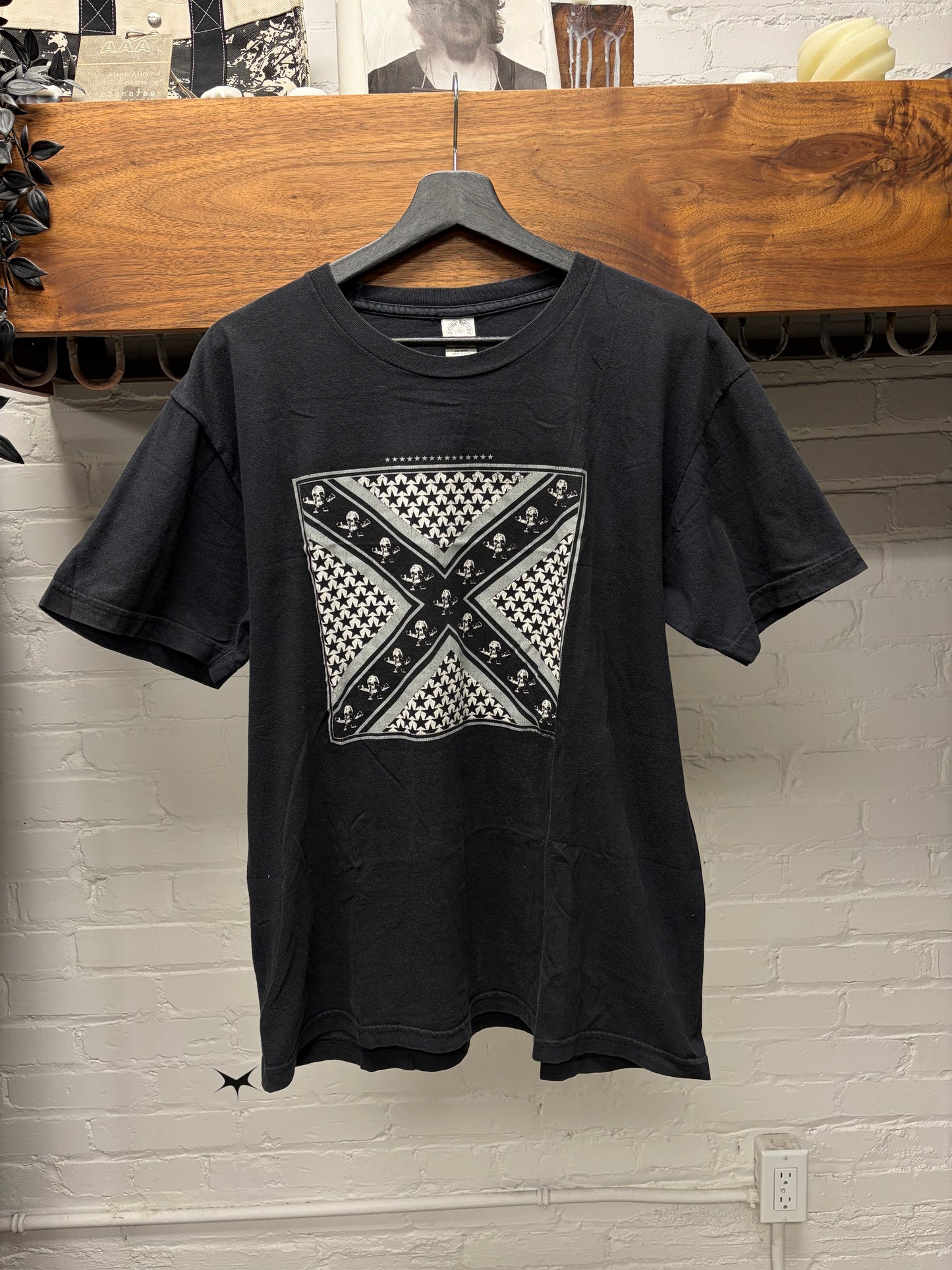 Chrome Hearts Foti Skull ‘Union Jack’ Flag Black Graphic T-Shirt