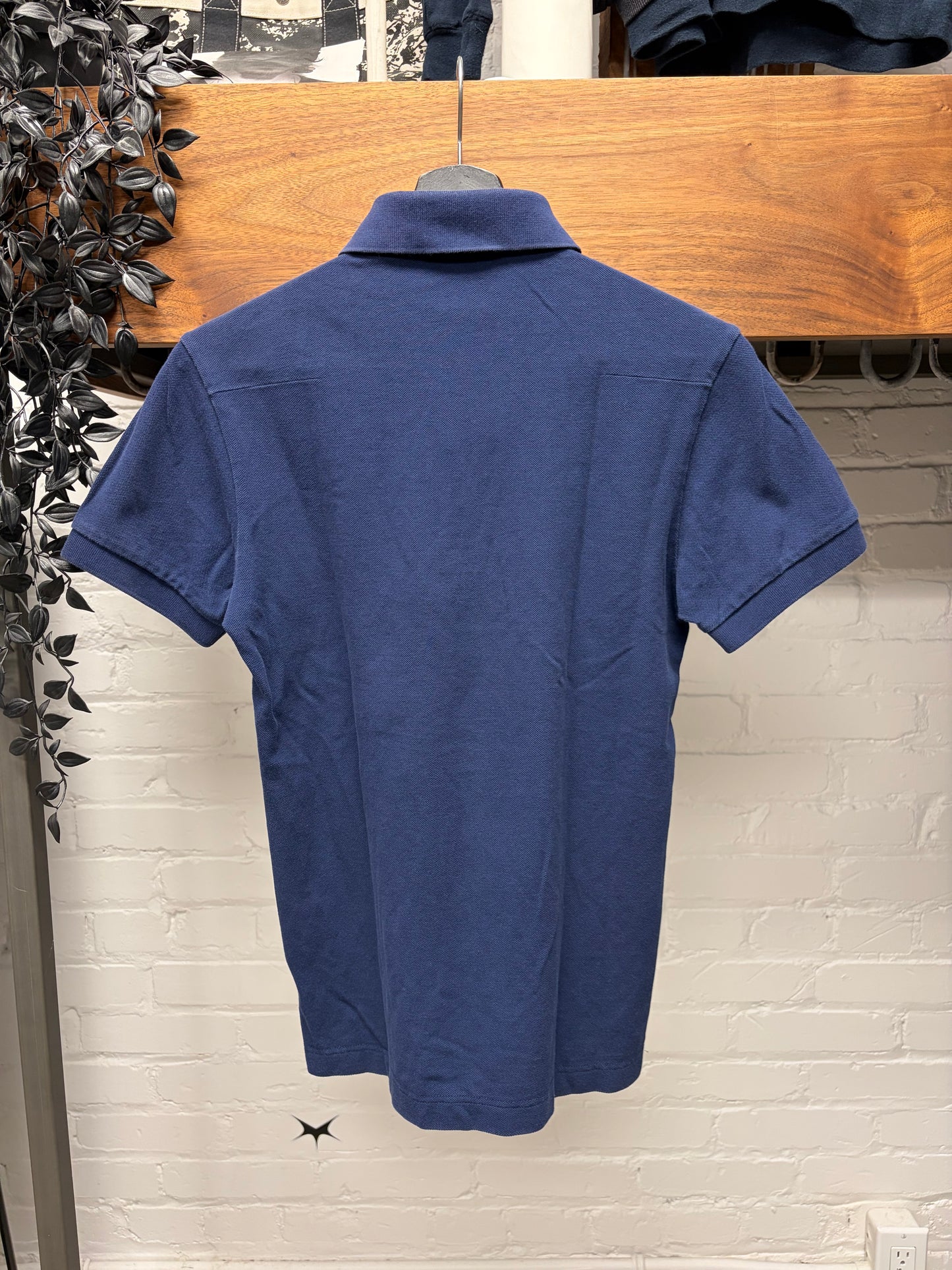 Dior Homme Blue/Camo Collar Detail Short Sleeve Polo