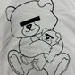 2000s Undercover ‘Skoloct’ Bear White Graphic T-Shirt