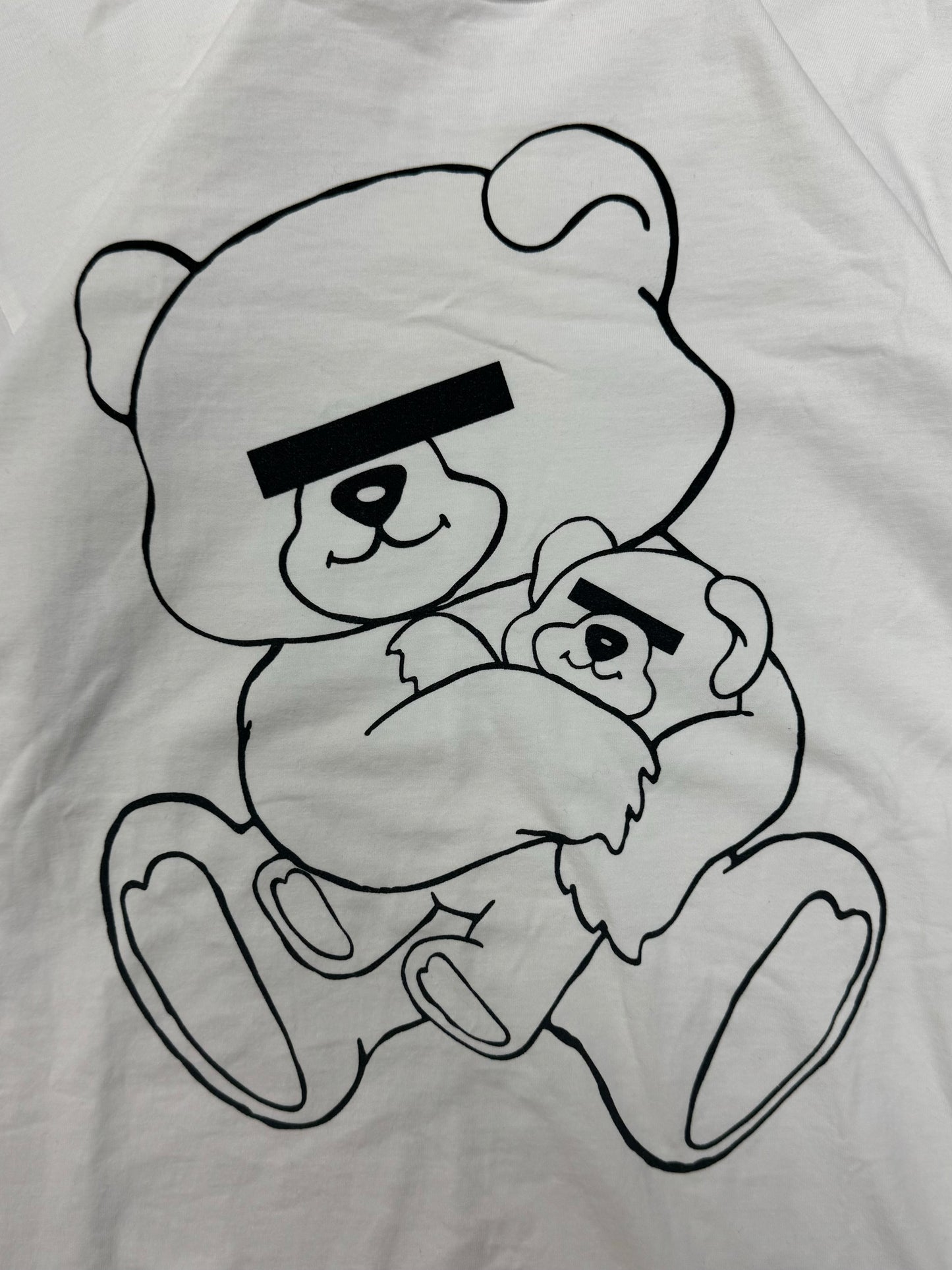 2000s Undercover ‘Skoloct’ Bear White Graphic T-Shirt