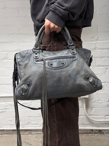 2011 Balenciaga ‘10 Year Anniversary’ Lizard Leather ‘City’ Bag