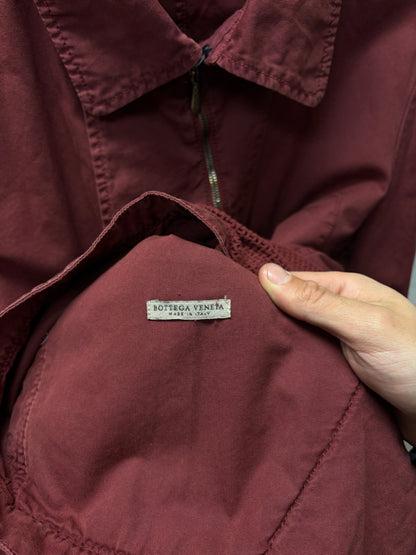 Bottega Veneneta Cotton/Mesh Panelled Double Breasted Coat