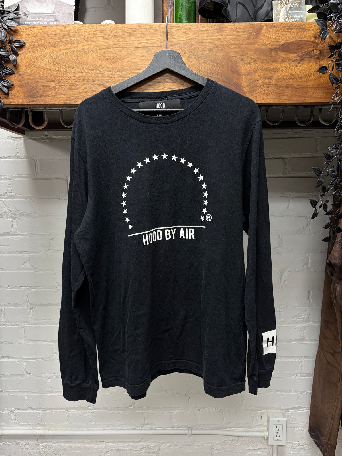 Hood by Air ‘Universal Logo’ HBA Black Long Sleeve Shirt