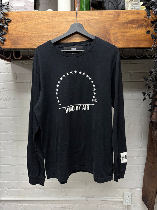 Hood by Air ‘Universal Logo’ HBA Black Long Sleeve Shirt