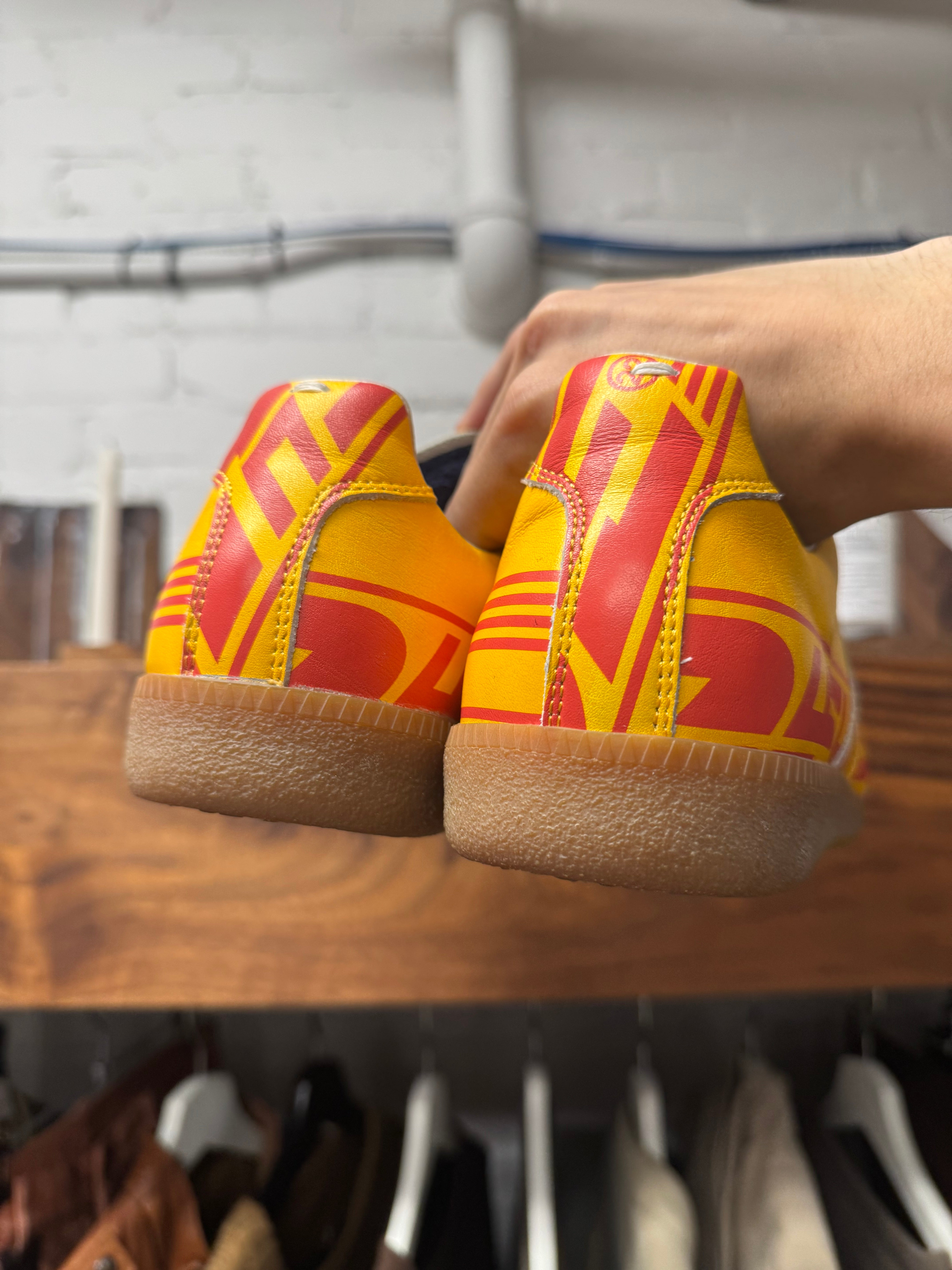 SS2008 Maison Margiela 'DHL' G.A.T.' Low Top Leather