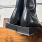 SS2019 Balenciaga ‘BB Rim’ Square Toe Shape Black Patent Leather Boots