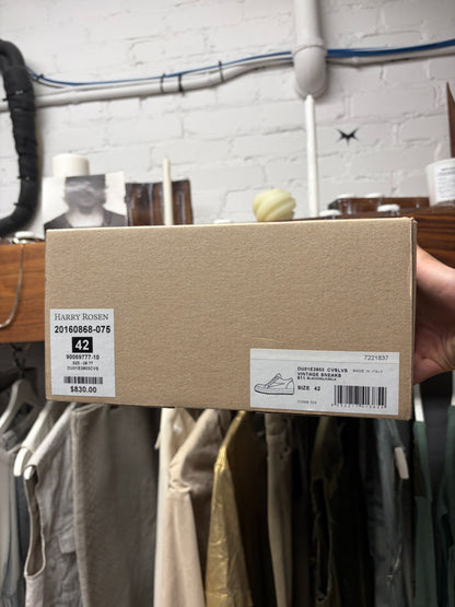 Rick Owens Black/Milk Canvas ‘Vans’ Low Top Sneakers