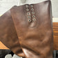 Maison Margiela ‘Roper’ Brown Leather High Cut Riding Boots
