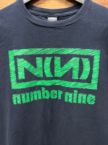 Number (N)ine ‘Nine Inch Nails’ Black/Green Logo T-Shirt