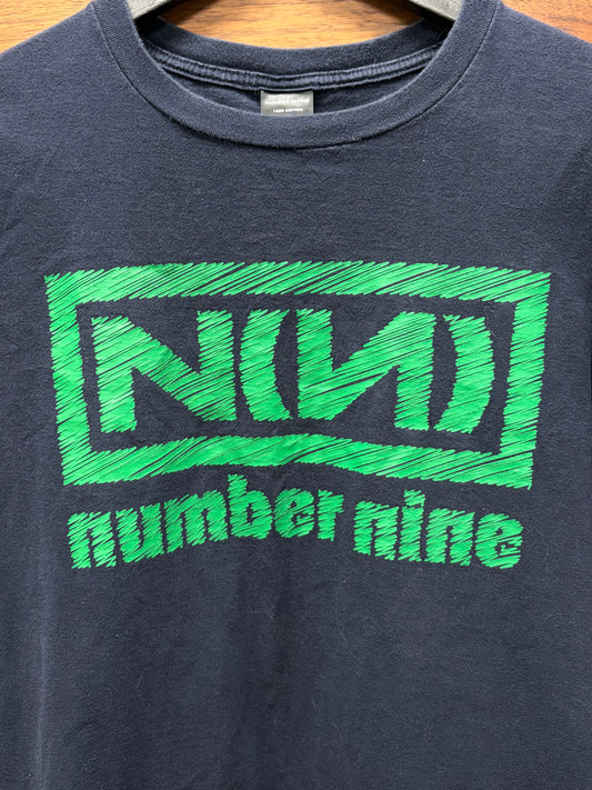 Number (N)ine ‘Nine Inch Nails’ Black/Green Logo T-Shirt