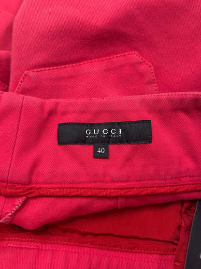 SS2009 Gucci Red Denim Mini Shorts