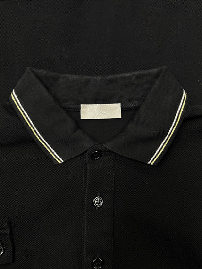 Dior Homme Button Clasp Black Polo