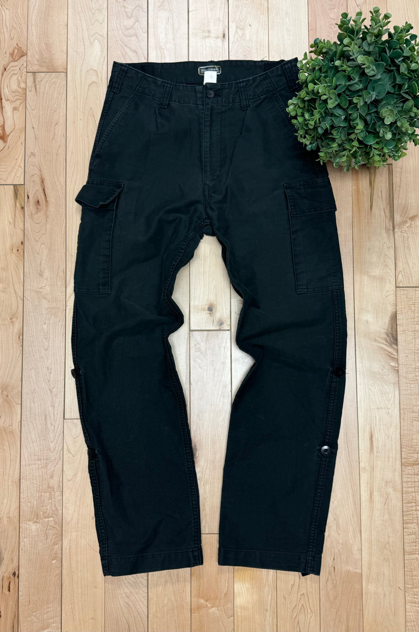 2000 Undercover x Wtaps Washed Black Cargo Pants