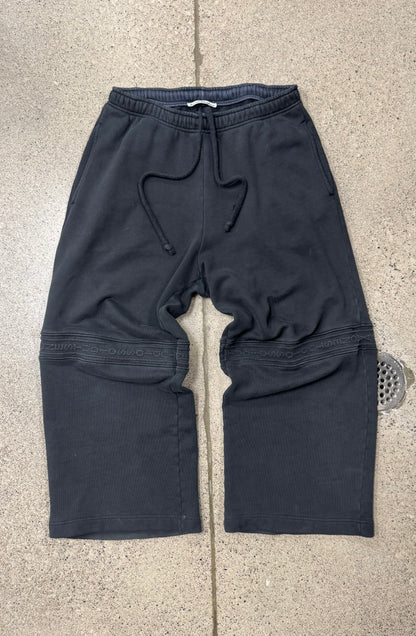 Acne Studios Wide Leg Grey Washed Sweatpants