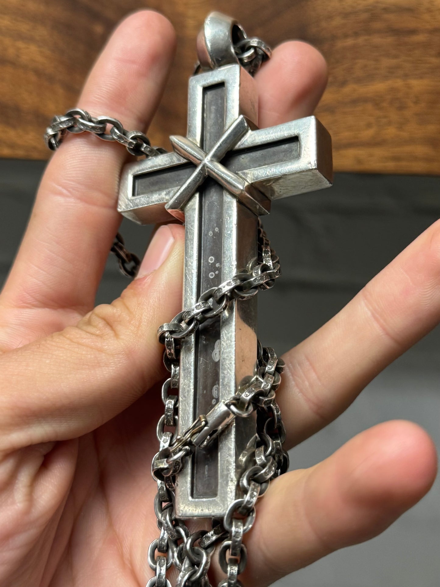 Chrome Hearts ‘Mapplethorpe’ XL Solid 925 Silver Jumbo Cross