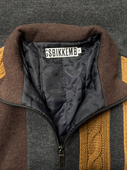 Dirk Bikkembergs ‘Cable Knit’ Zip-Up Sweater