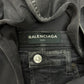 2017 Balenciaga Washed Black Slim/Skinny Cut Denim