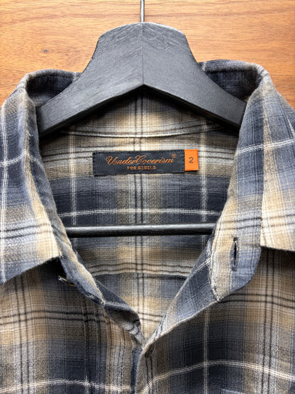 SS2007 Undercover ‘Shadow Plaid’ Short Sleeve Cutoff Flannel Shirt
