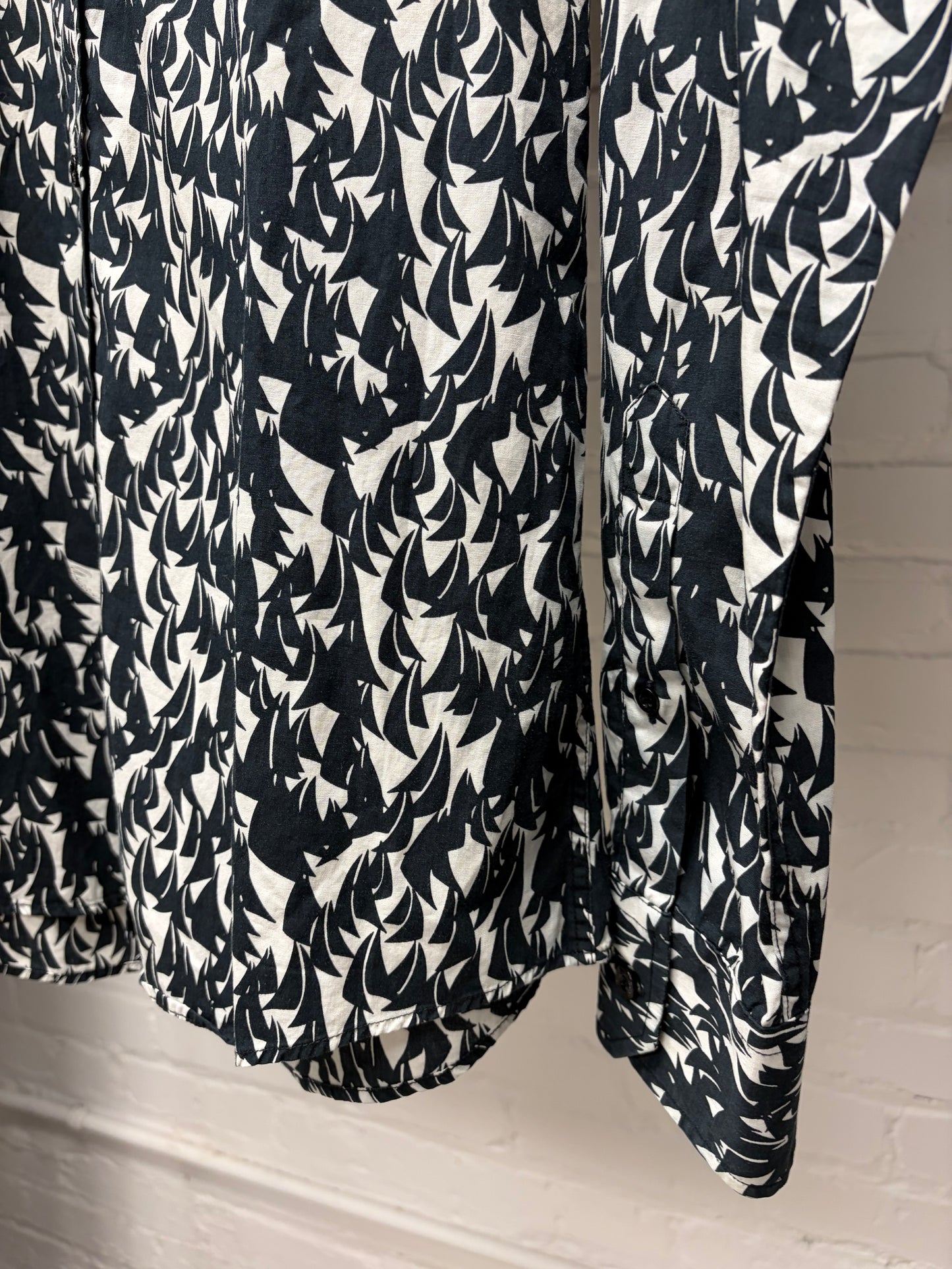 SS2007 Gucci by Frida Giannini ‘Sailboats’ Collared Button Up Shirt