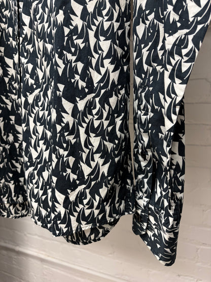 SS2007 Gucci by Frida Giannini ‘Sailboats’ Collared Button Up Shirt