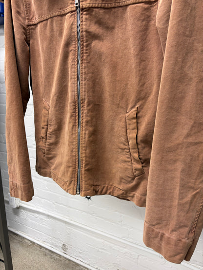 Our Legacy Bleached Vintage Moleskin Zip-Up Work Jacket