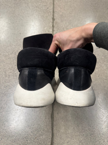 SS2014 Rick Owens x Adidas Black Leather Tech Runners