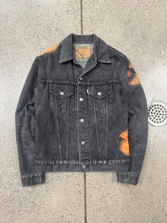Vintage Yohji Yamamoto ‘Y’s’ x Spotted Horse Leopard Patch Denim Jacket