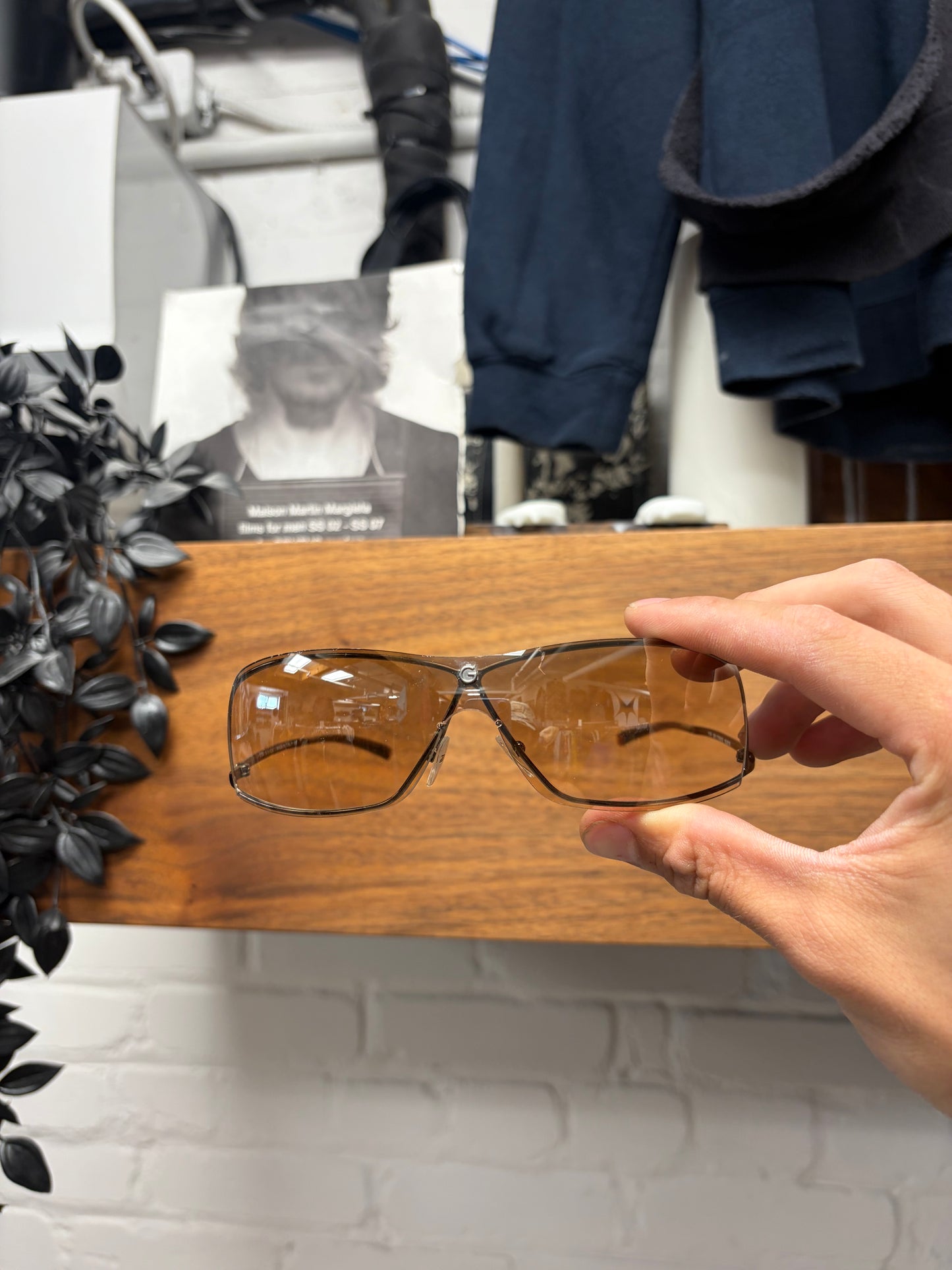 Gucci by Tom Ford ‘1709’ Rimless Brown Tinted Sunglasses