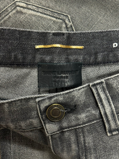 Saint Laurent D01 Grey Skinny Jeans