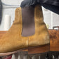 Saint Laurent Brown Suede ‘Chelsea’ Low Heel Boots