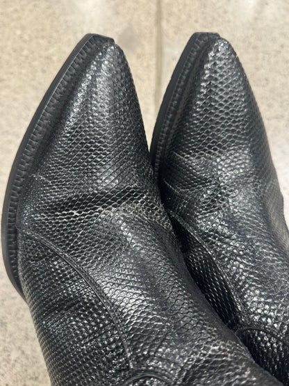 Saint Laurent Lizard Leather Iguana Lukas Boots