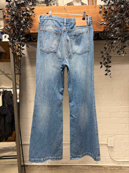 Acne Studios ‘2021M’ Flared Leg Washed Blue Denim