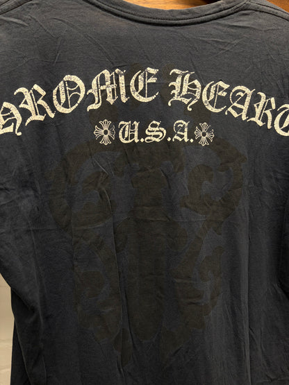 Chrome Hearts ‘Scroll Dagger’ Vintage Black Graphic T-Shirt