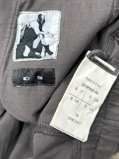 2000s Rick Owens ‘Dark Dust’ O&M Era Drop Crotch Pod Shorts