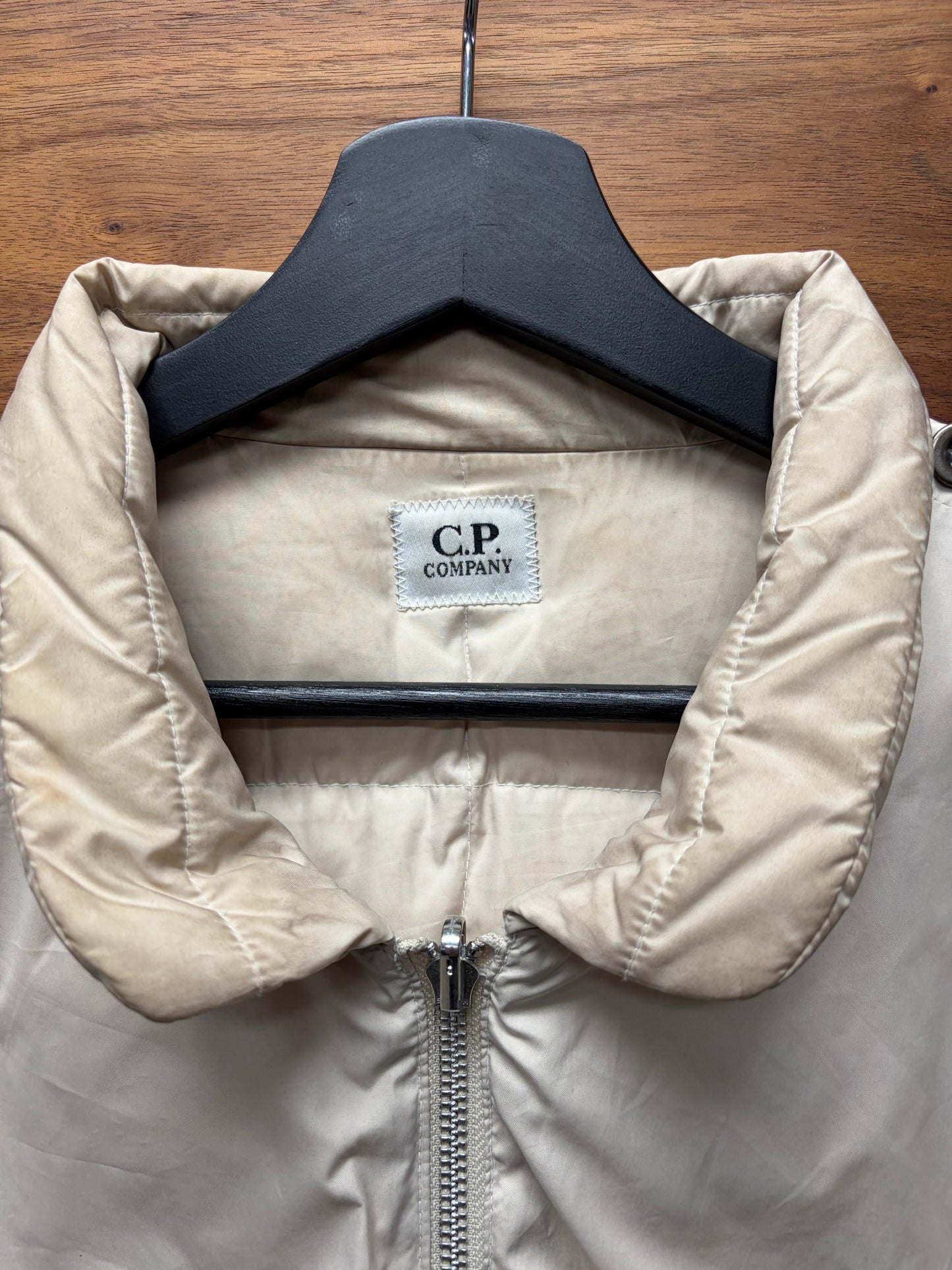 Vintage C.P. Company Cream White Down Filled Jacket