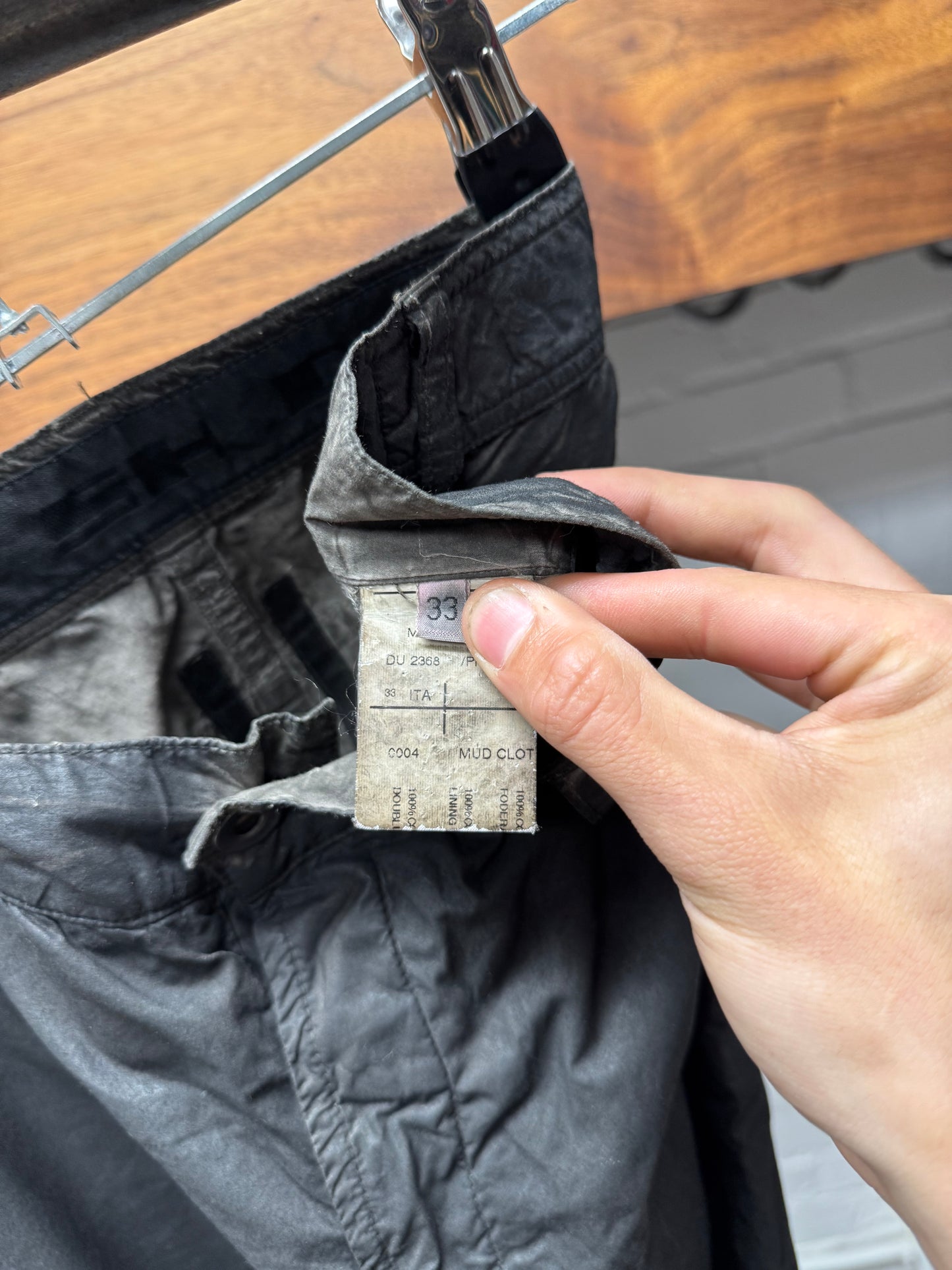 Rick Owens ‘Mud Clot’ Faded Black Bootcut Denim
