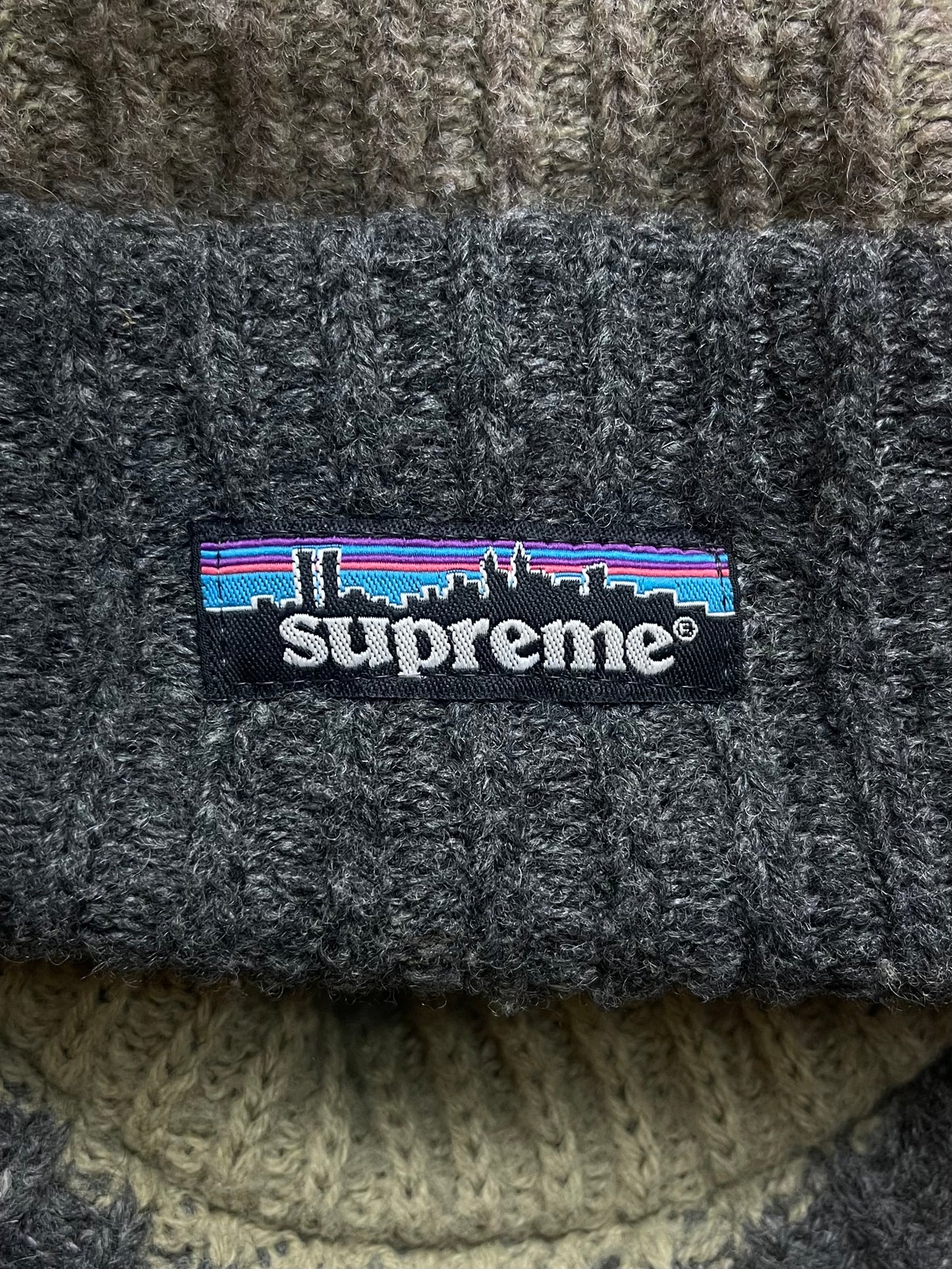 1998 Supreme ‘Patagonia’ Box Logo Wool Brim Beanie