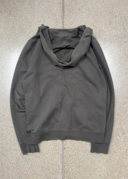 2000s Rick Owens Olmar & Mirta Dust Brown ‘Gimp’ Hoodie