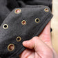 Vintage Rivet Pierced Brown Scarf