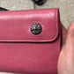 Chrome Hearts ‘Wave’ Pink Cross Button Long Wallet