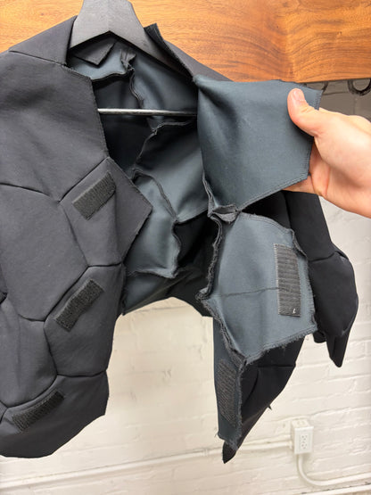 SS2009 Comme Des Garçons ‘Football’ Hexagonal Patterned Black Runway Top