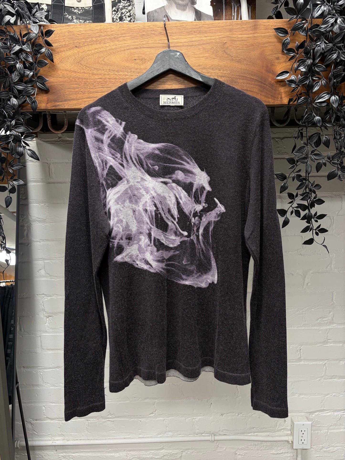 AW2012 Hermes Runway ‘Smoke Rising’ 100% Cashmere Knit Sweater