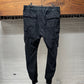 SS2019 Rick Owens ‘Babel’ Black Drawstring Sweatpant Cargo Joggers