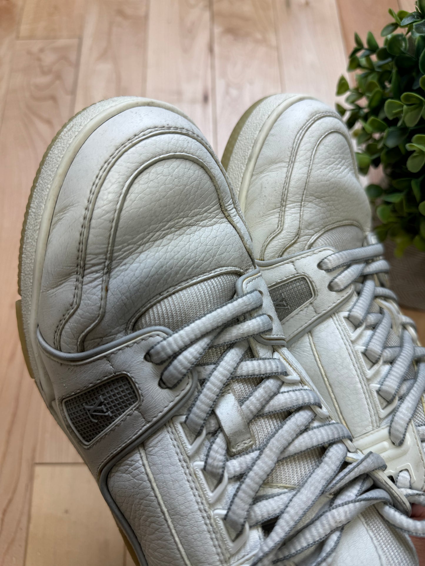 Louis Vuitton LV Trainer White Low Top Sneakers