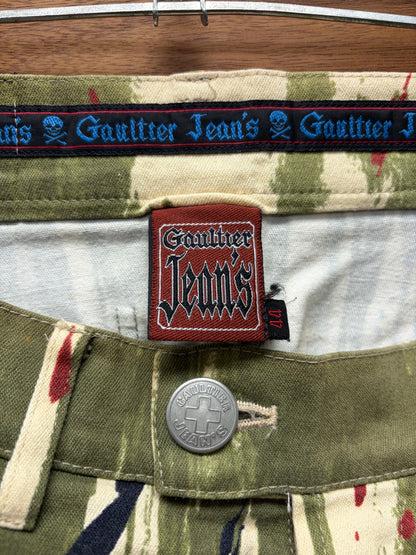 AW1998 Jean Paul Gaultier ‘Vampire’ Blood Drip Straight Leg Denim