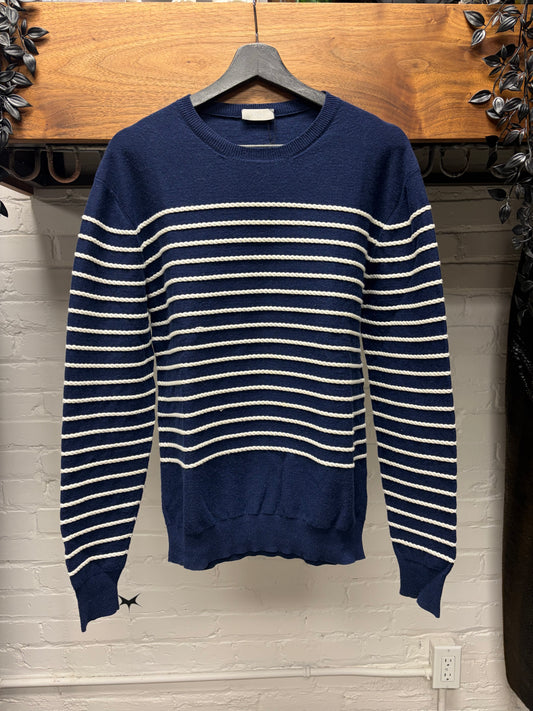 Dior Homme Blue/White Striped Knit Sweater
