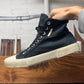 Balenciaga ‘Paris’ Distressed Canvas High Top Sneakers