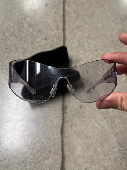 Balenciaga Clear Lens ‘Wrap’ Sunglasses
