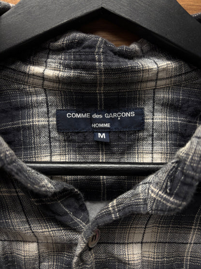 2009 Comme Des Garçons Homme Shadow Plaid Hybrid Reconstructed Flannel
